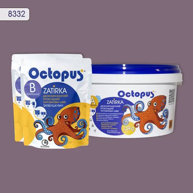 Епоксидна затирка Octopus Zatirka 2,50 кг колір 8332 (8332-2) - 233153