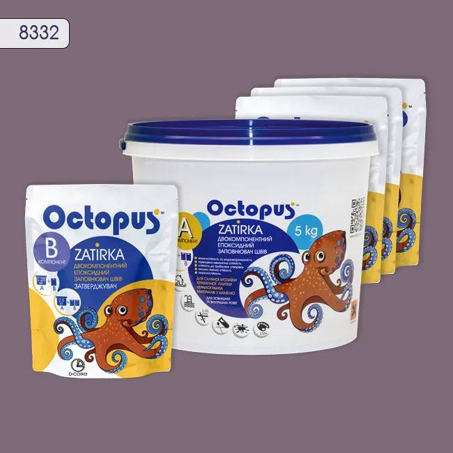 Эпоксидная затирка Octopus Zatirka 5,00 кг цвет 8332 (8332-5) - 233156