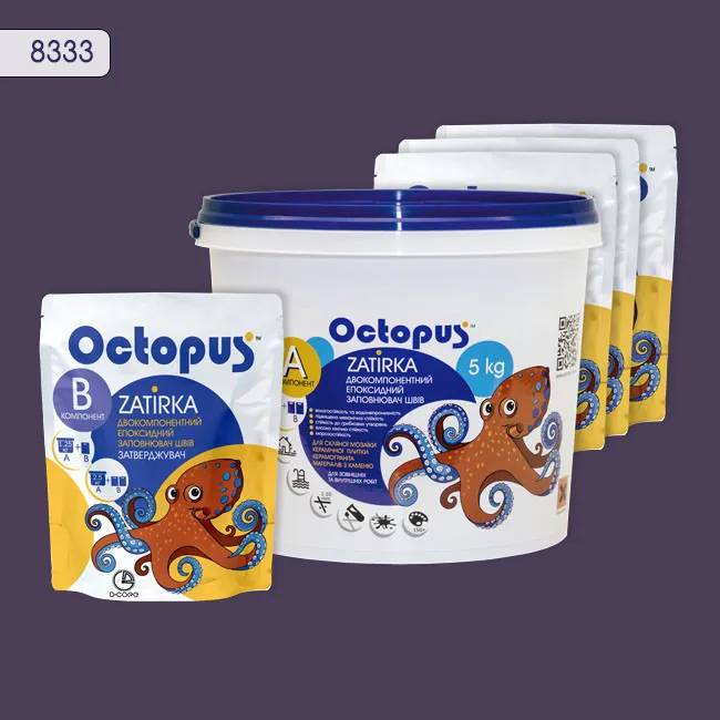 Епоксидна затирка Octopus Zatirka 5,00 кг колір 8333 (8333-5) - 233165