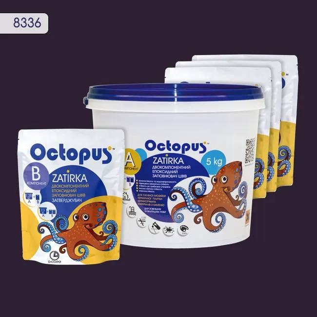 Епоксидна затирка Octopus Zatirka 5,00 кг колір 8336 (8336-5) - 233174