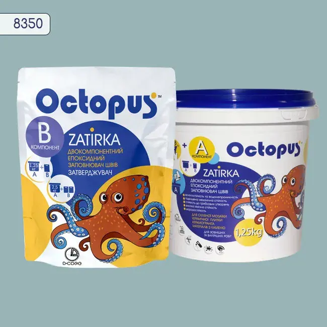 Епоксидна затирка Octopus Zatirka 1,25 кг колір 8350 (8350-1) - 233177
