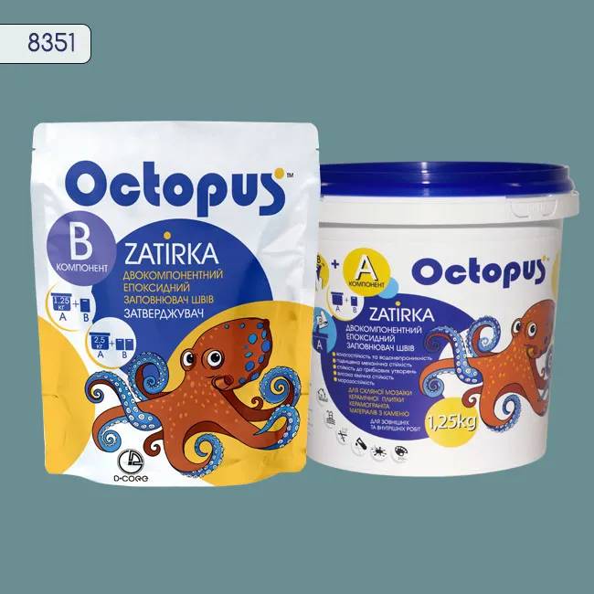 Епоксидна затирка Octopus Zatirka 1,25 кг колір 8351 (8351-1) - 233186