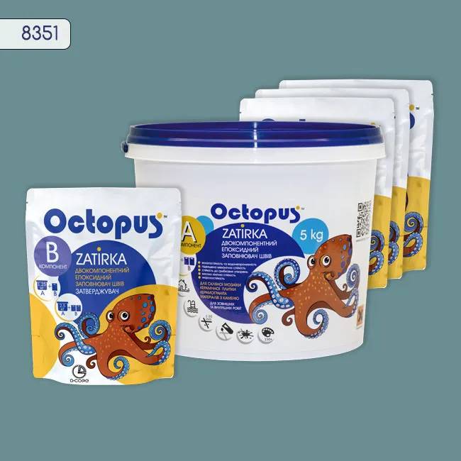 Епоксидна затирка Octopus Zatirka 5,00 кг колір 8351 (8351-5) - 233192