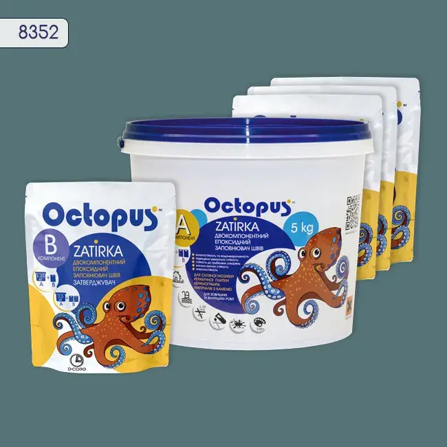 Епоксидна затирка Octopus Zatirka 5,00 кг колір 8352 (8352-5) - 233201