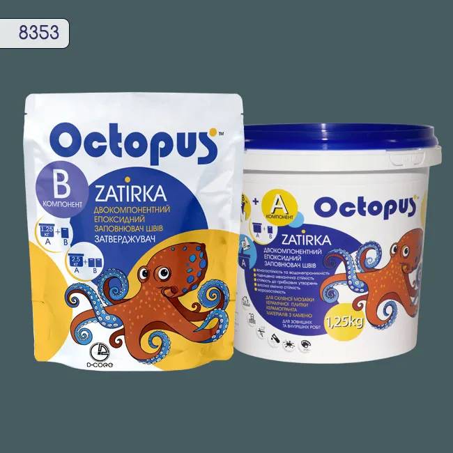 Эпоксидная затирка Octopus Zatirka 1,25 кг цвет 8353 (8353-1) - 233204