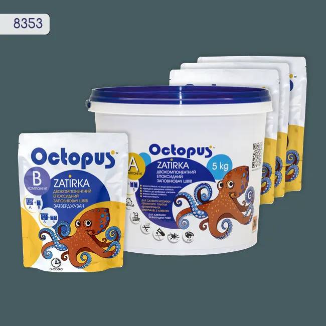 Епоксидна затирка Octopus Zatirka 5,00 кг колір 8353 (8353-5) - 233210
