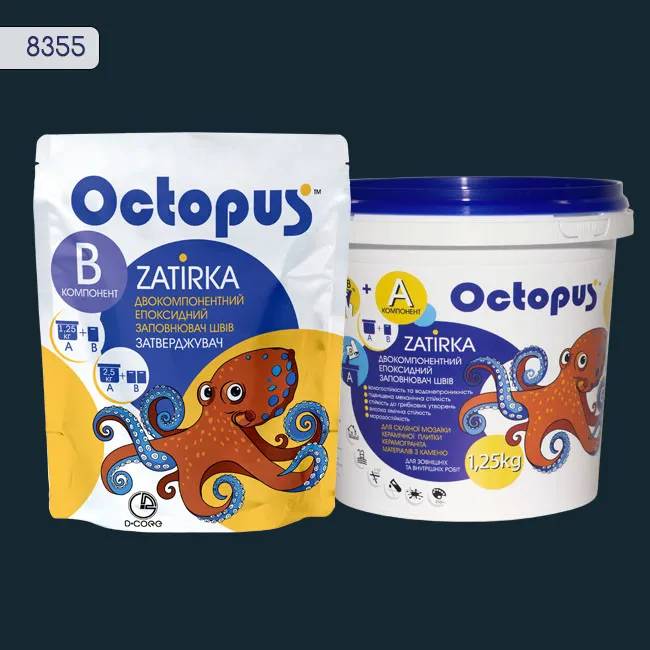 Епоксидна затирка Octopus Zatirka 1,25 кг колір 8355 (8355-1) - 233213