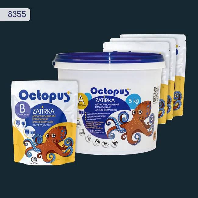 Эпоксидная затирка Octopus Zatirka 5,00 кг цвет 8355 (8355-5) - 233219