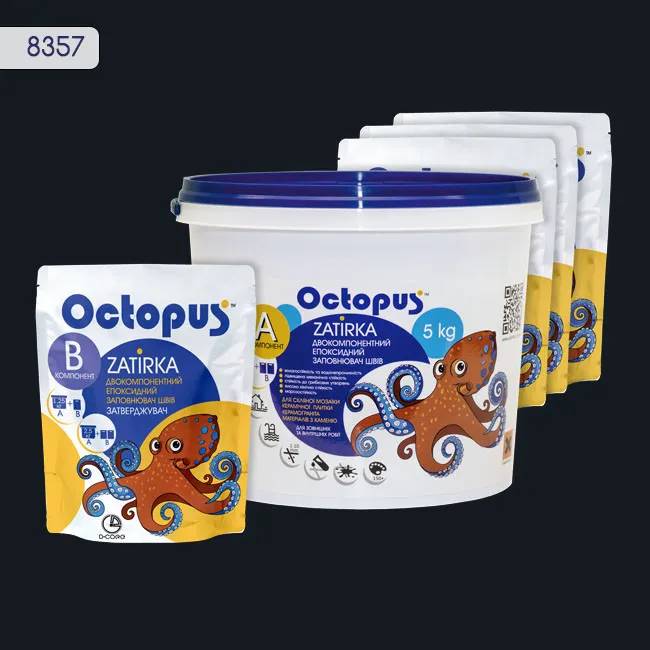 Епоксидна затирка Octopus Zatirka 5,00 кг колір 8357 (8357-5) - 233228