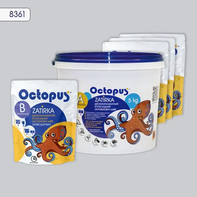 Епоксидна затирка Octopus Zatirka 5,00 кг колір 8361 (8361-5) - 233246