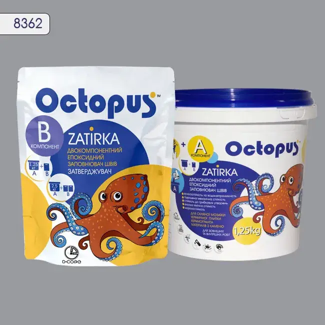 Епоксидна затирка Octopus Zatirka 1,25 кг колір 8362 (8362-1) - 233249