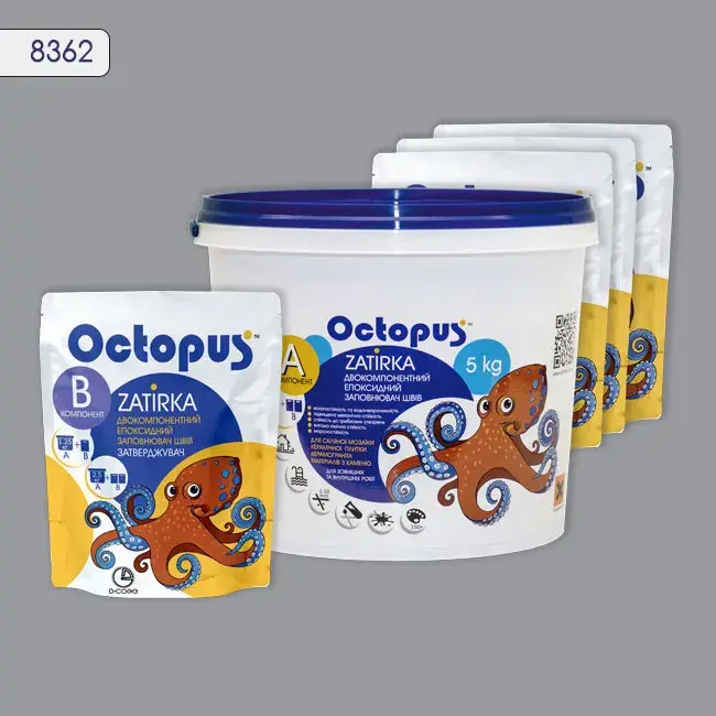 Епоксидна затирка Octopus Zatirka 5,00 кг колір 8362 (8362-5) - 233255