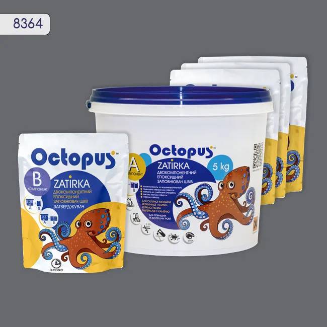 Эпоксидная затирка Octopus Zatirka 5,00 кг цвет 8364 (8364-5) - 233264