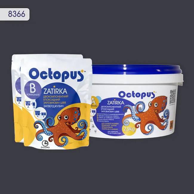 Епоксидна затирка Octopus Zatirka 2,50 кг колір 8366 (8366-2) - 233279