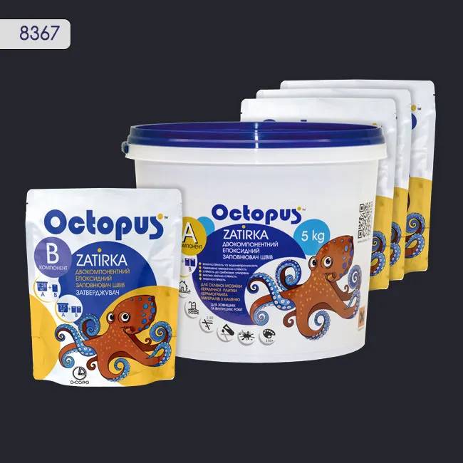 Эпоксидная затирка Octopus Zatirka 5,00 кг цвет 8367 (8367-5) - 233291
