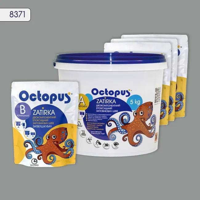 Епоксидна затирка Octopus Zatirka 5,00 кг колір 8371 (8371-5) - 233309