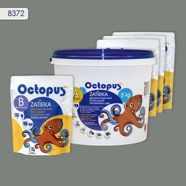 Епоксидна затирка Octopus Zatirka 5,00 кг колір 8372 (8372-5) - 233318