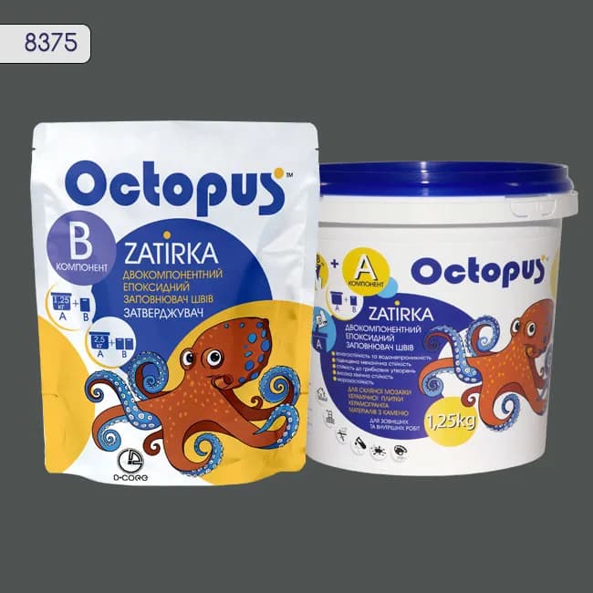 Эпоксидная затирка Octopus Zatirka 1,25 кг цвет 8375 (8375-1) - 033251082