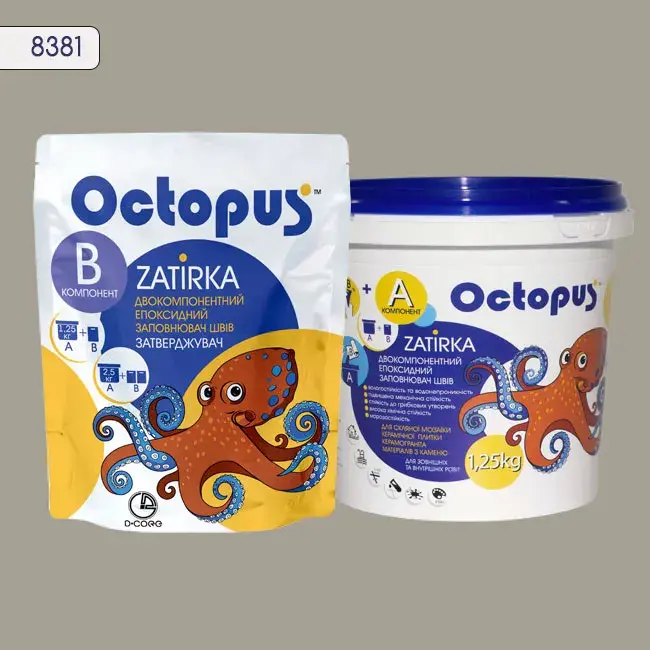 Епоксидна затирка Octopus Zatirka 1,25 кг колір 8381 (8381-1) - 233348