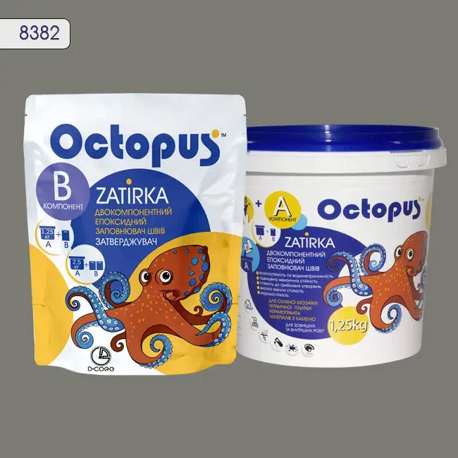Епоксидна затирка Octopus Zatirka 1,25 кг колір 8382 (8382-1) - 233357