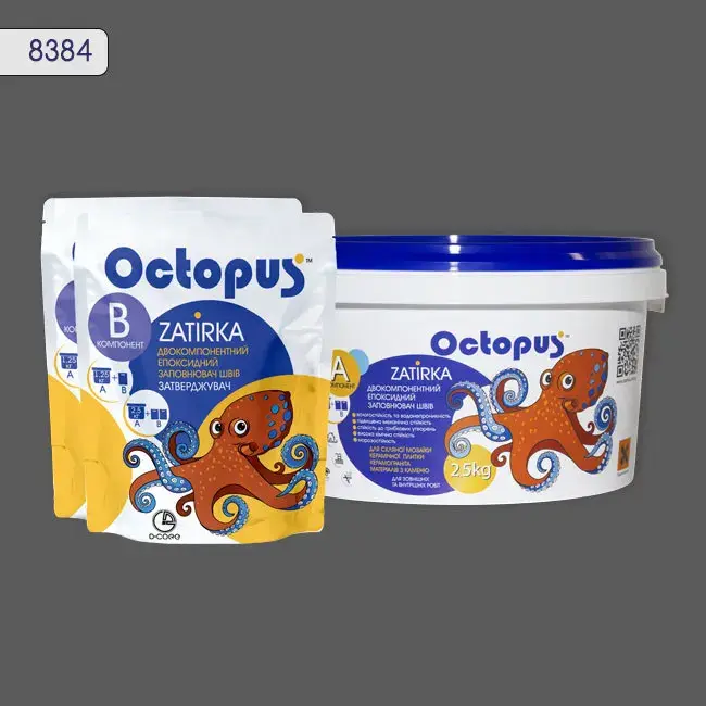 Епоксидна затирка Octopus Zatirka 2,50 кг колір 8384 (8384-2) - 233378