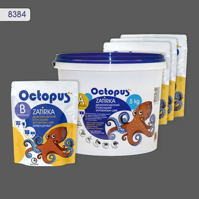 Эпоксидная затирка Octopus Zatirka 5,00 кг цвет 8384 (8384-5) - 233381