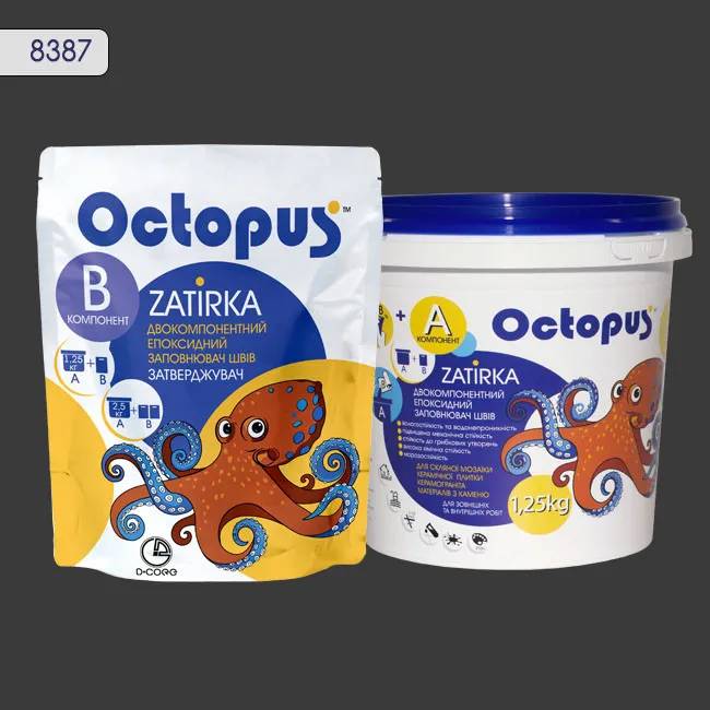 Эпоксидная затирка Octopus Zatirka 1,25 кг цвет 8387 (8387-1) - 233393