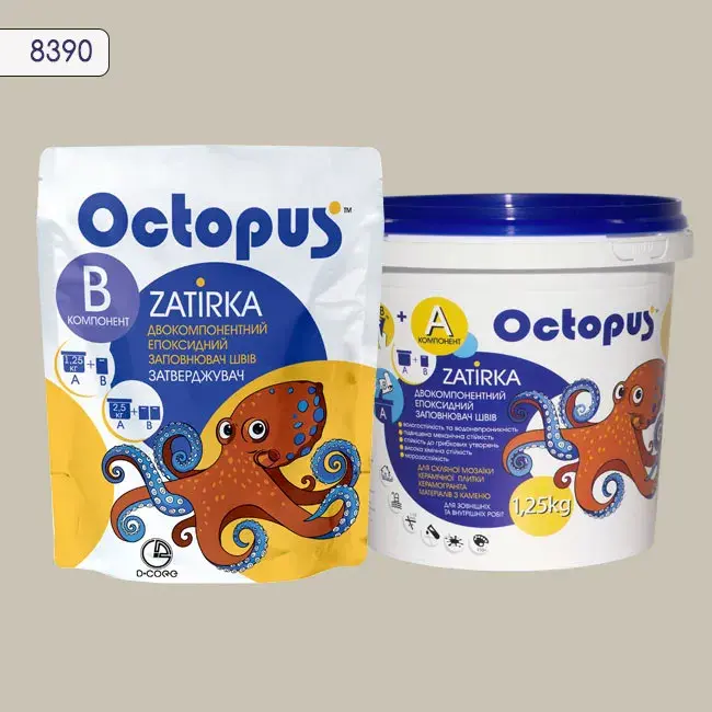 Эпоксидная затирка Octopus Zatirka 1,25 кг цвет 8390 (8390-1) - 233402