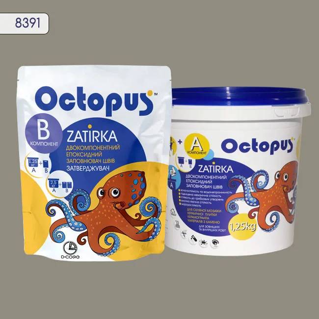 Эпоксидная затирка Octopus Zatirka 1,25 кг цвет 8391 (8391-1) - 233411