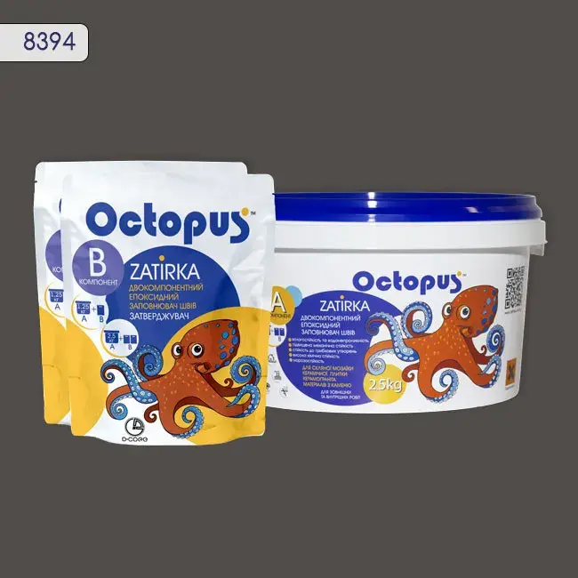 Епоксидна затирка Octopus Zatirka 2,50 кг колір 8394 (8394-2) - 233432