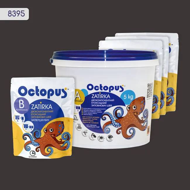 Эпоксидная затирка Octopus Zatirka 5,00 кг цвет 8395 (8395-5) - 233444