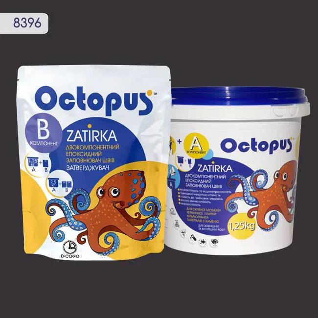 Епоксидна затирка Octopus Zatirka 1,25 кг колір 8396 (8396-1) - 233447