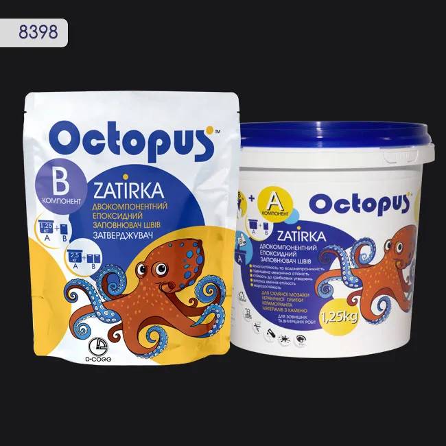 Эпоксидная затирка Octopus Zatirka 1,25 кг цвет 8398 (8398-1) - 233456