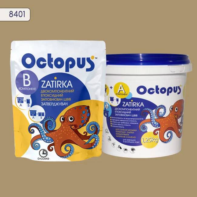 Эпоксидная затирка Octopus Zatirka 1,25 кг цвет 8401 (8401-1) - 233474