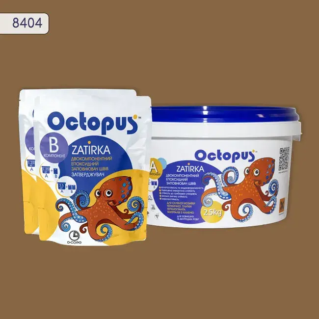 Епоксидна затирка Octopus Zatirka 2,50 кг колір 8404 (8404-2) - 233495