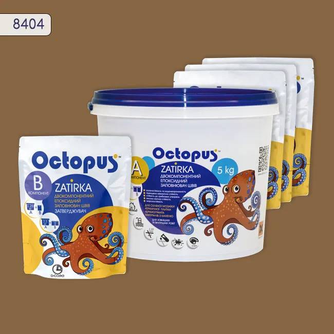 Епоксидна затирка Octopus Zatirka 5,00 кг колір 8404 (8404-5) - 233498