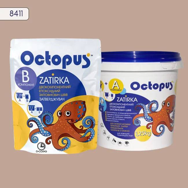 Епоксидна затирка Octopus Zatirka 1,25 кг колір 8411 (8411-1) - 233528
