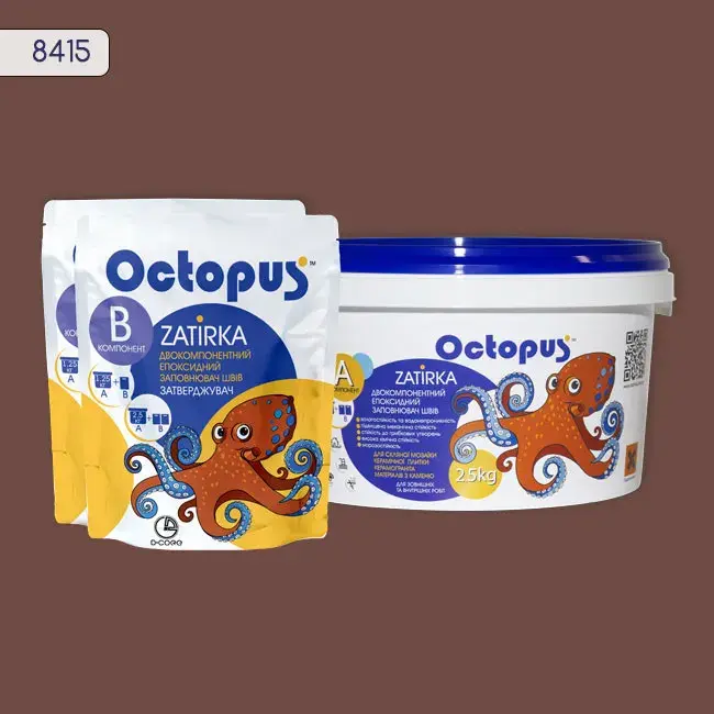 Епоксидна затирка Octopus Zatirka 2,50 кг колір 8415 (8415-2) - 233549