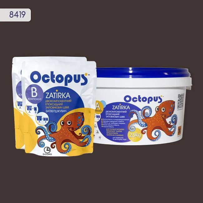 Епоксидна затирка Octopus Zatirka 2,50 кг колір 8419 (8419-2) - 233576