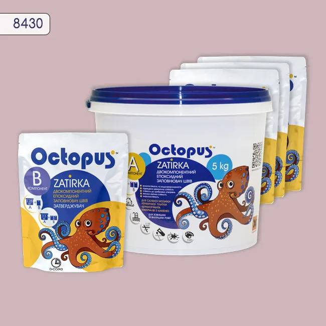 Эпоксидная затирка Octopus Zatirka 5,00 кг цвет 8430 (8430-5) - 233588