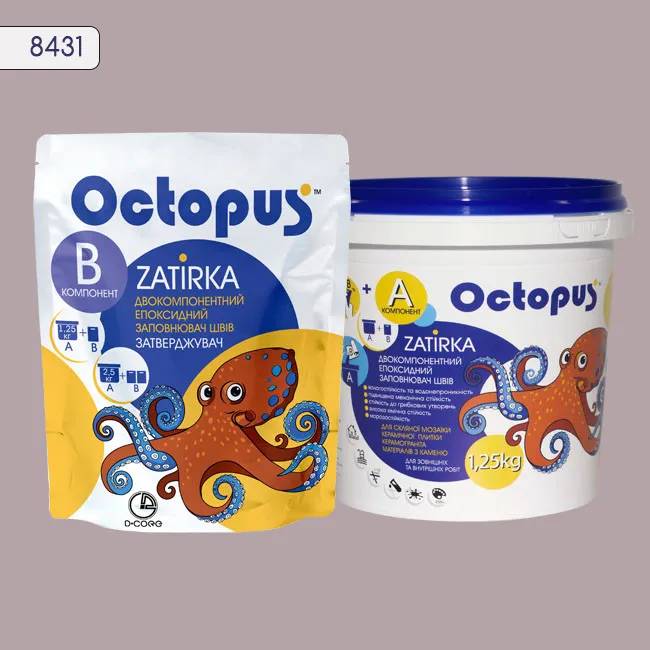 Епоксидна затирка Octopus Zatirka 1,25 кг колір 8431 (8431-1) - 233591