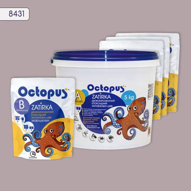 Эпоксидная затирка Octopus Zatirka 5,00 кг цвет 8431 (8431-5) - 233597