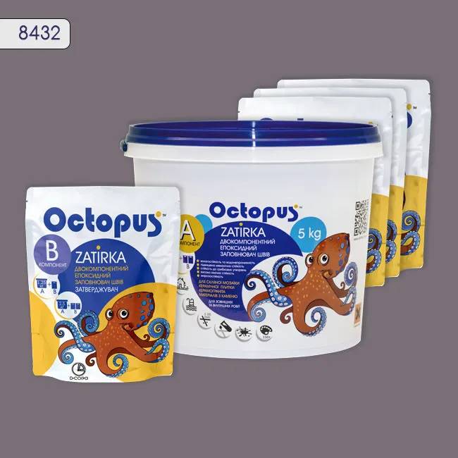 Эпоксидная затирка Octopus Zatirka 5,00 кг цвет 8432 (8432-5) - 233606