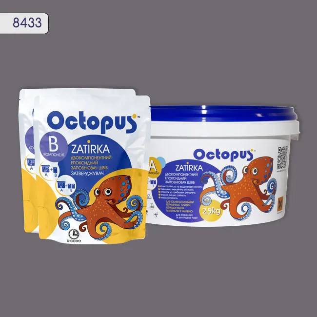 Епоксидна затирка Octopus Zatirka 2,50 кг колір 8433 (8433-2) - 233612