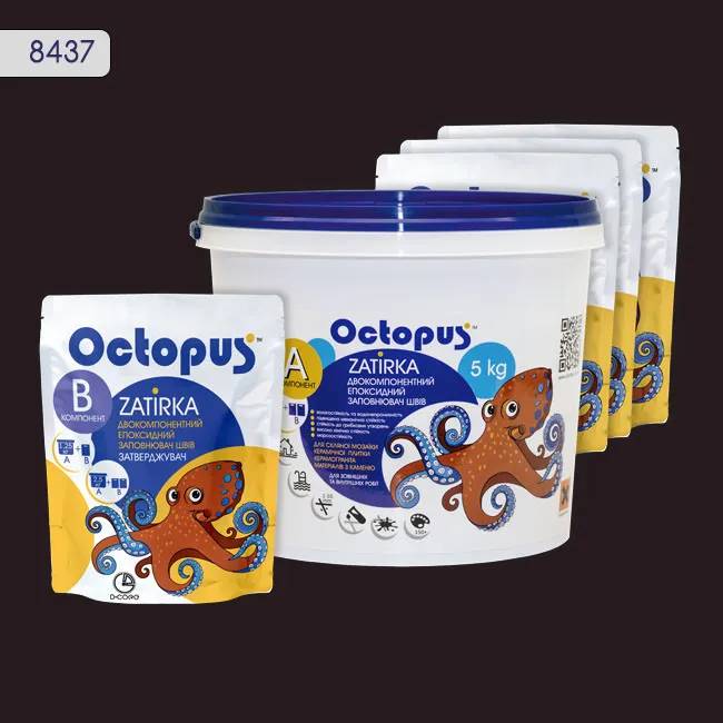 Эпоксидная затирка Octopus Zatirka 5,00 кг цвет 8437 (8437-5) - 233642
