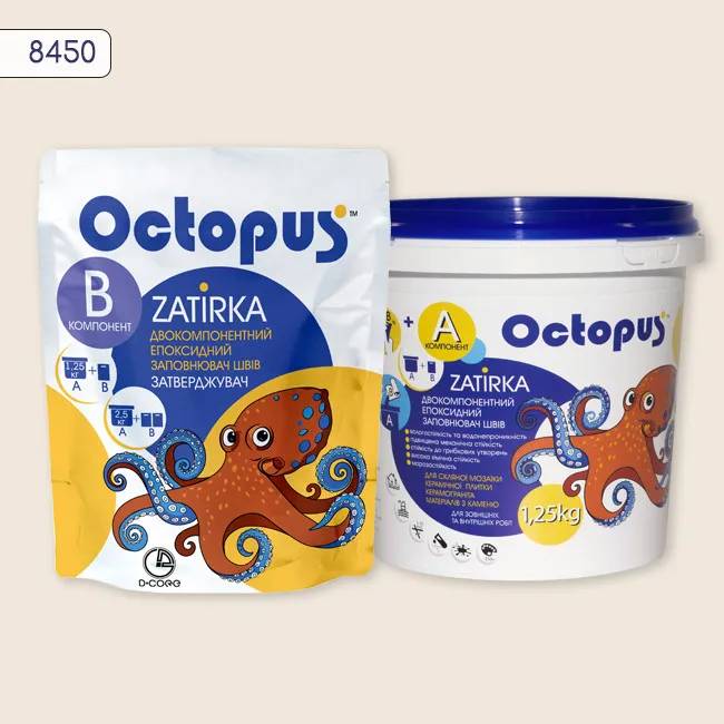Эпоксидная затирка Octopus Zatirka 1,25 кг цвет 8450 (8450-1) - 233645
