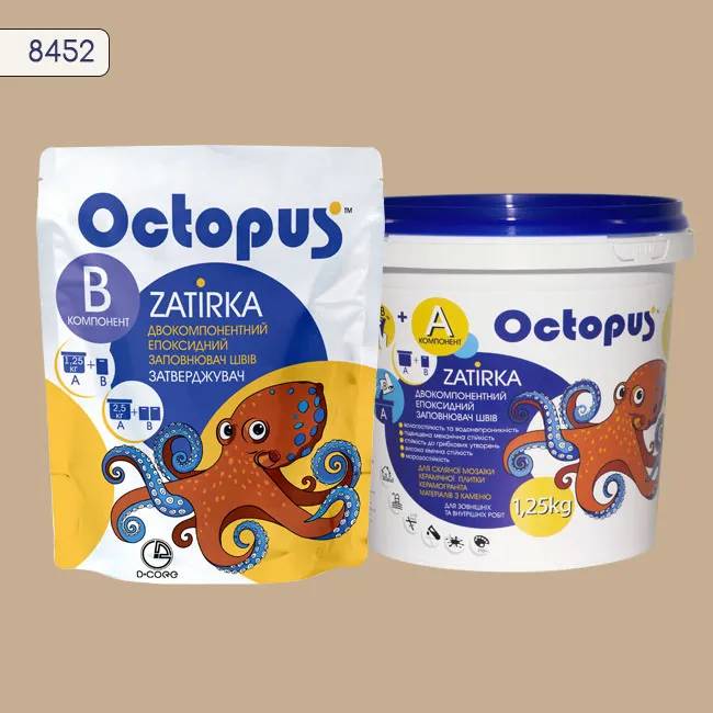 Епоксидна затирка Octopus Zatirka 1,25 кг колір 8452 (8452-1) - 233663