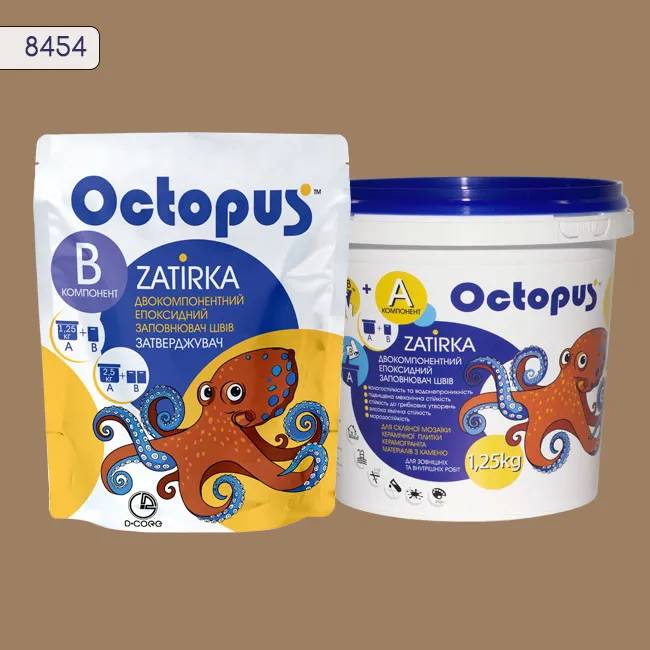 Епоксидна затирка Octopus Zatirka 1,25 кг колір 8454 (8454-1) - 233681