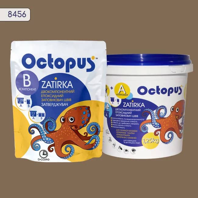 Эпоксидная затирка Octopus Zatirka 1,25 кг цвет 8456 (8456-1) - 777578398