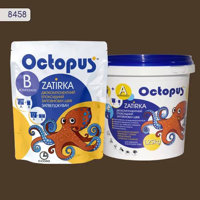 Епоксидна затирка Octopus Zatirka 1,25 кг колір 8458 (8458-1) - 233699